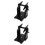 2Sets Tragbarer Externer Etikettenhalter Aus , Schwarz 6