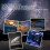 Star Projector Set with 12 Film Discs, LED, 4m Diameter, Silver 7