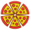 Pizzaformede silikone tennisketcherdæmpere (6 stk.) 4