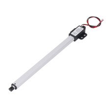 Kleiner elektrischer Linearantrieb 3 W 200 mm Hub 150 N Schubkraft Aluminium IPX4 DC 24 V