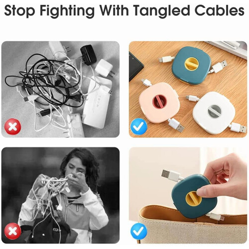 3-delige uitschuifbare kabelorganizer met telefoonhouder 2