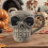 Κεραμική Κούπα Halloween με Σχέδιο Κεφαλής - 450ml 5