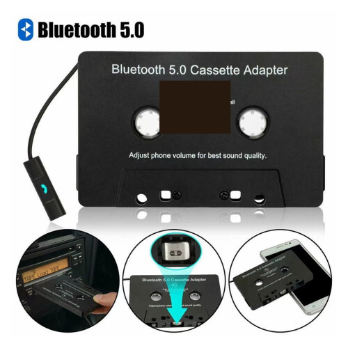 Leitor de cassetes Bluetooth para carro com conversor MP3 1