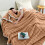 Soft double-sided fleece blanket 120x200 cm coffee 4