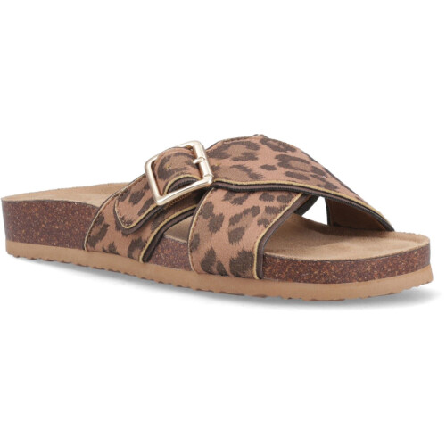 ROCKET DOG (, ) Rocket Dog Annie Tigg Leopard Textile Women's Tan Sandals