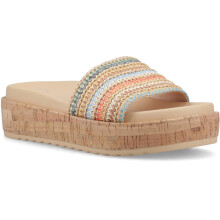 (, ) Rocket Dog Faye Alti Raffia Textile Women's Multicoloured Sandals
