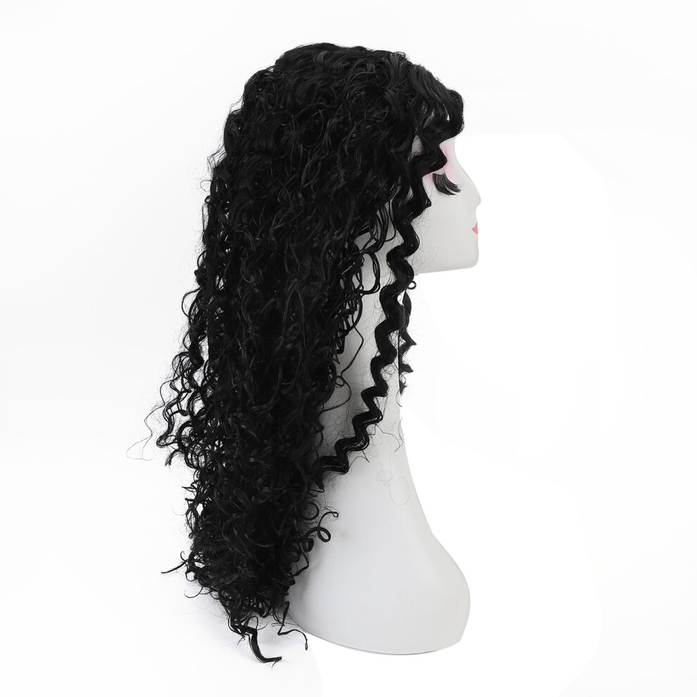 Deep Wave Lace Front Wig 28 Inch High Density Synthetic Curly Hair for Women