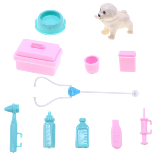 5Sets Pretend Play Veterinär Plastik Set Kindgerecht 1