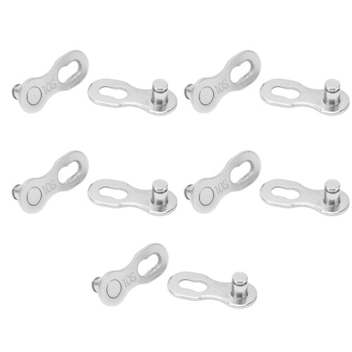 5 Pair 10 Speed Steel Chain Link Missing Chain Link Master Quick Split Chain Link Connector for, Silver 1