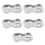 5 Pair 10 Speed Steel Chain Link Missing Chain Link Master Quick Split Chain Link Connector for, Silver 5