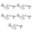 5 Pair 10 Speed Steel Chain Link Missing Chain Link Master Quick Split Chain Link Connector for, Silver 6