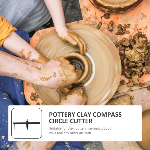 Worgeous 3pcs Pottery Clay Compass Circle Cutter Compass Circle Cutter Circular Cutting Tool 1