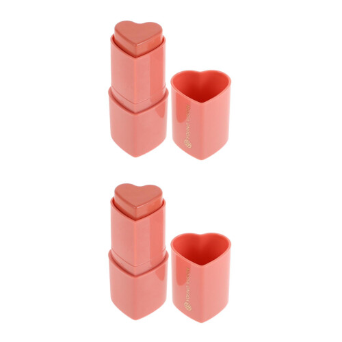 2Pièces Stick Blush Crème Rouge Pastèque Contour Durable 2