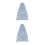 2Pièces Couverture Violon Soie Épaisse Gris Clair Résistante 9
