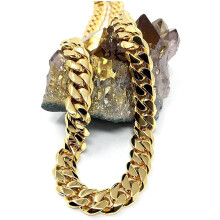Lifetime Bling 18ct Gold Cuban Link Chain Necklace for Men/Women Real 12MM 18K Karat Diamond Cut Heavy w Solid Thick Clasp Hip Hop (24)