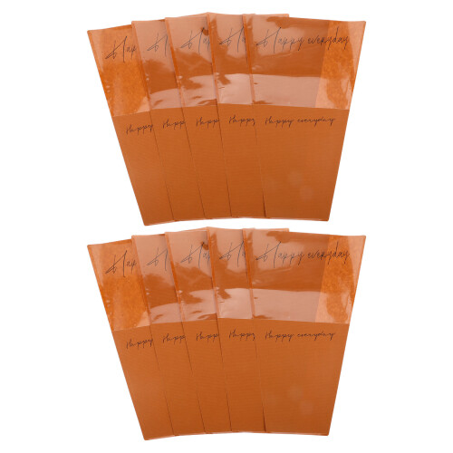 100Pièces Sacs Kraft Café Pour Bouquets Légers 1