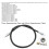 Metal Alloy Speedo Gear Cable 610mm 6