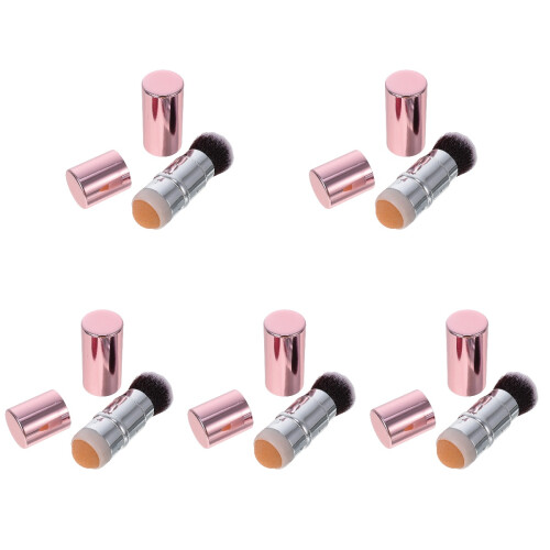 5Stk Täglicher Mini Gesichtsroller Aus Rosa Naturstein 1