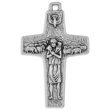 Venerare Official Pope Francis Good Shepherd Cross Replica (2"), Metal
