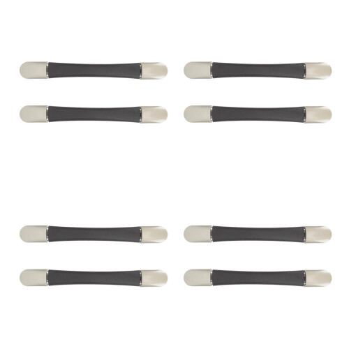 8Stk Schwarze Kofferknebel Legierung, Modern 2