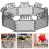 4Ensembles Miniature ABS Grise Pour Jeu Ferme Animaux 11