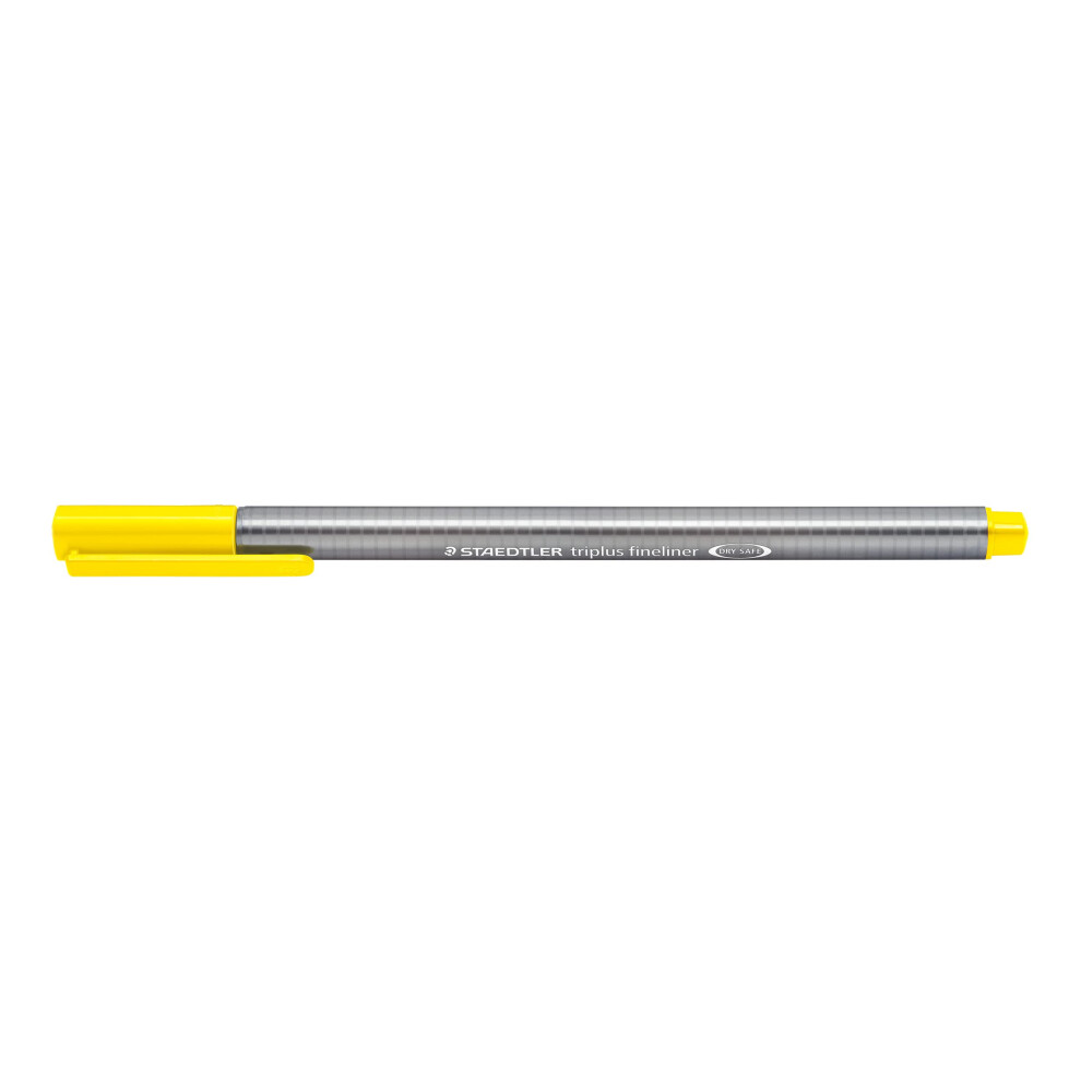 Staedtler Triplus Fineline 334 ? Superfine Tip 0.3 Mm Grey/Yellow