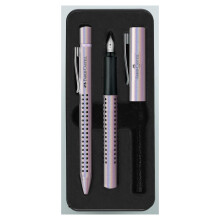 Faber-Castell Grip Edition Fountain Pen and Ballpoint Pen Set - Glam Pearl
