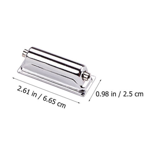 2 Pcs Lugs Drum Clamp Clamp Microphone Percussion 6.65X2.5CM Silver 1