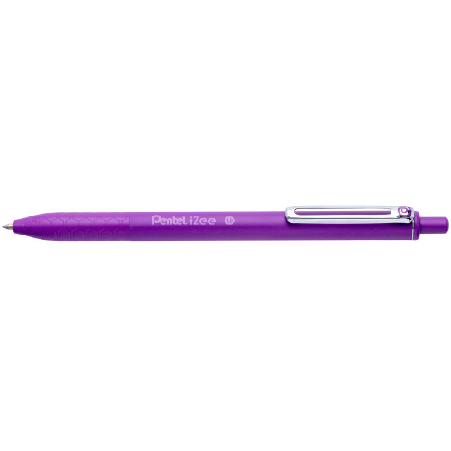 Pentel Pentel iZee Retractable 1.0mm Ballpoint - Violet Ink - Pack of 12