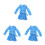 3Pièces Peignoir Miniature Pour Usage Polyvalent 8