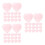 90Pièces Rose Pour Et Décorations DIY 5