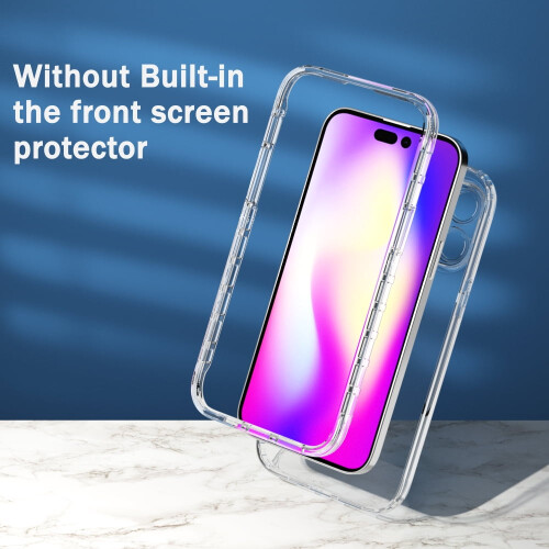 Capa para iPhone 14 Pro de 6,1 polegadas, 2 em 1, com proteção reforçada. 2