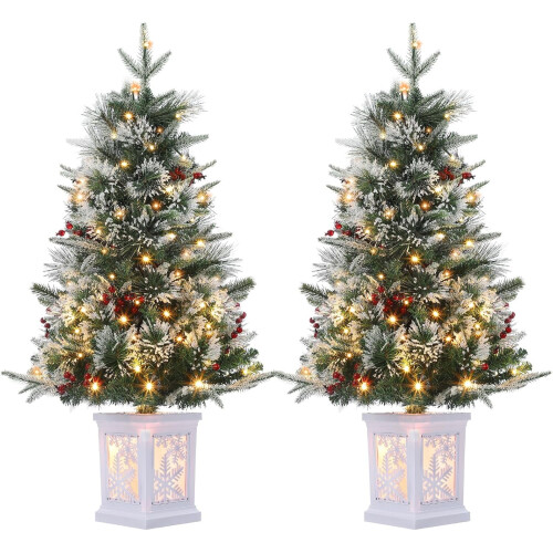 3 ft Pre-lit Artificial Christmas Tree with 78 LED Lights