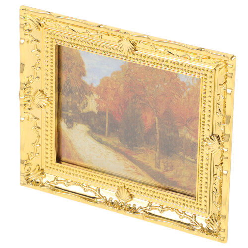 5Pièces Décorations Mini Maison Multi Couleurs Résine Peintures Huile 1