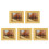5Pièces Décorations Mini Maison Multi Couleurs Résine Peintures Huile 8