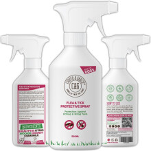 Dog Fleas Protection Spray 500ML - Natural Tick and Flea Prevention with Avocado