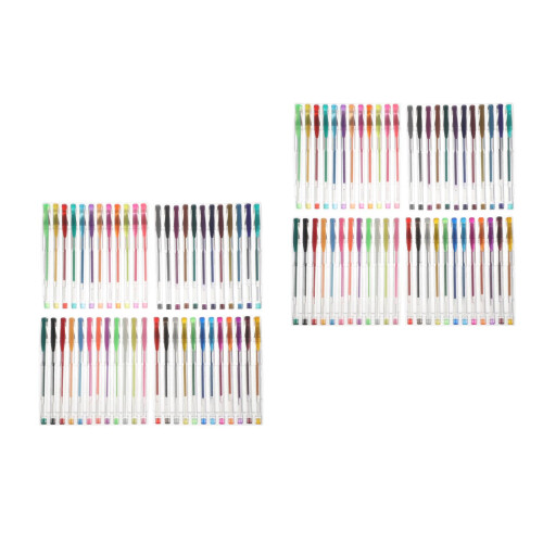 96Pièces Stylos Gel Multicolores Plastique Parfaits Pour 2