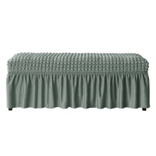 Housse de banc extensible intégrale style bulle - Vert matcha
