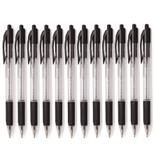 Cello Black Biro Pens (Pack OF 12) 1.0mm Ball Point Black Ink Pens for Writing | Ballpoint Pens Ideal for Stationery & Office Supplies and School