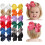 Nœuds pour cheveux de bébé, ruban côtelé uni, 12 pièces 1