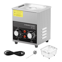 Ultrazvuková čistička 2l s ohřevem, časovačem a košem, 60W, digitální sonický kavitační systém, kompatibilní s hodinkami, přístroji a