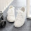 Baskets basses blanches en cuir synthétique pour femmes 5