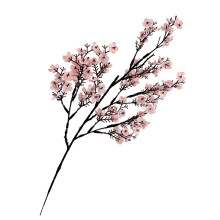 Kunstige silkeblomster med babypust, ekte gypsophila-buketter til høst, Thanksgiving og høst DIY-dekor