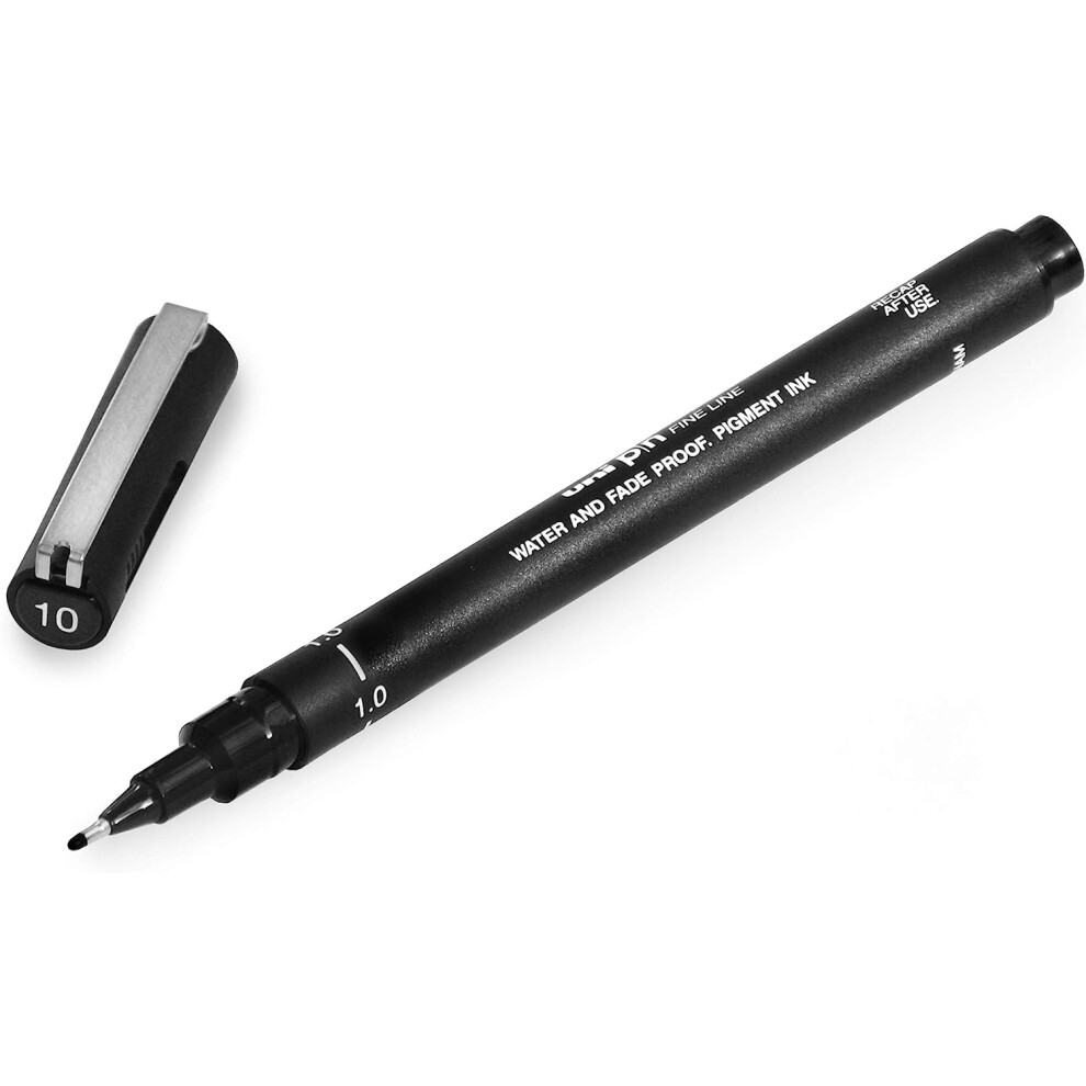 Uni-Ball Uni Pin Fineliner Drawing Pen - Ink - 1.0Mm Nib - Single Black