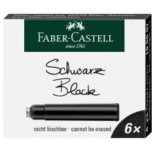 Faber-Castell Ink Cartridges Standard ? Pack of 6 in Folding Box