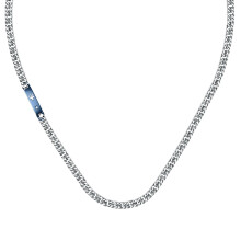 Maserati Maserati Stainless steel, Diamonds, Blue PVD Men's Necklace, JEWELS Collection - JM221ATY02