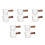 10Pièces Verre Transparent Manche Bois Pour Espresso 7