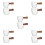 10Pièces Verre Transparent Manche Bois Pour Espresso 10