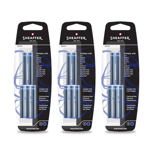 Sheaffer Cartridge Classic Blue Pack of 3