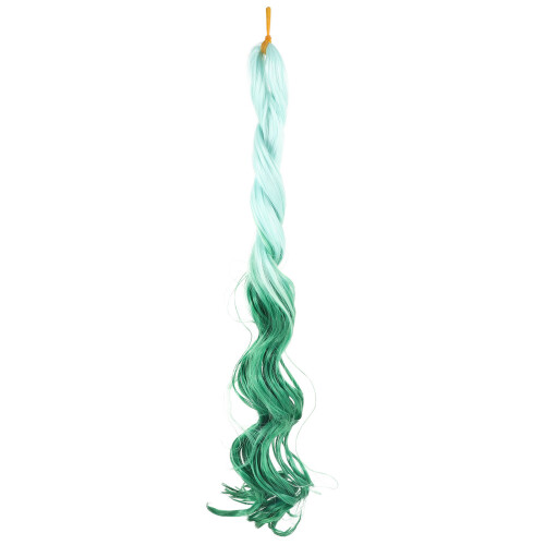 4Pièces Extensions Dreadlock Vertes Cheveux Synthétiques 1